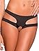 Produktbild Neue Damen Schwarz Cut Out Seiten Miederteil Boy Shorts Pants unterwäsche Dessous Nachtwäsche Valentine Größe 10–12