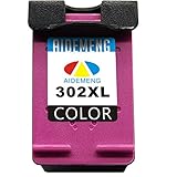 ✅Contenido: Remanufacturado HP 302 XL Cartuchos de tinta. (1xColor)