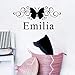 Produktbild Wangyy Baby Name Mit Schmetterling Wandkunst Alle Kinder Name Wandaufkleber Kinderzimmer Dekore 23X51Cm