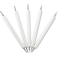 5-teiliges Nagel-Punktierstift Set – Doppelseitig, Edelstahl, Größen 0,5-3 Mm – Für Nail Art, DIY Maniküre