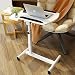 Produktbild Zfggd Abnehmbare Laptop Tisch Computer Schreibtisch Nachttisch Lift faul Sofa Schreibtisch Metall Büro Notebook Tabelle, weiß
