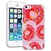 Produktbild SMART LEGEND iPhone SE/5S/5 Weiche Silikon Hülle Bumper Schutzhülle Transparent Hülle mit Donuts Muster Handyhülle Crystal Kirstall Clear Etui Ultra Slim Design Glatt Durchsichtig Weich TPU Handy Tasche Soft Case Silicon Backcover Flexible Dünne zurück Fall Schale