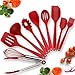 Produktbild Benss Teigschabers Silikon Spatel Silikon Teigspatel Set Backlöffel & Spatula (Rot 10-Teiliges Set)