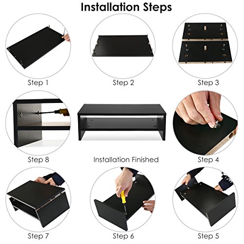 OULII Computer Notebook Monitorständer mit Ablagefächern - 2