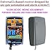Price comparison product image Universal 433,92MHz 2-channel receiver, rolling & fixed code 12-24V DC, COM/N.O