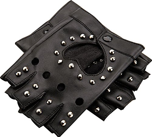Blancho Gants Route Danse pour Femmes cloutés Mitaines