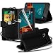 Produktbild i-Tronixs (Black + Kopfhörer) <b> Vodafone smart first 6 Hülle Tasche Schutzhüllel  Premium Quality Book PU-Leder-Mappen-Schlag mit Kredit- / Bankkarte Slot-Kasten-Haut-Abdeckung mit LCD Screen Protector + Aluminum Earbud Kopfhörer Garde, Poliertuch und Mini versenkbaren Stift