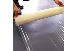 ALETO 60cmX100m Carpet Floor Protection Floor Stairs Protection Film Protector Clear Cover Roll Self Adhesive Carpet