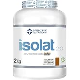 Scientiffic Nutrition - Isolat 2.0, Whey Protein, ISO Isolate Protein Supplement with Lactase, Whey Protein Powder - 2kg, Cho