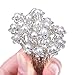 eBoot 20 Pack Pearl Flower Rhinestone Hair Pins Wedding Bridal Clips, White