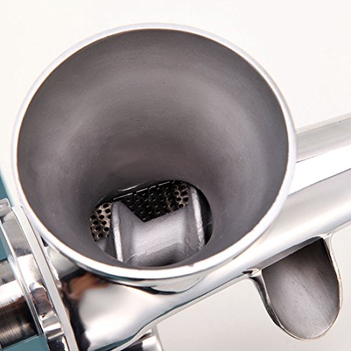 Heavy Duty Hand Manuelle Weizengras Entsafter, DIY Superb Saft Extraktion für weiches Obst Gemüse, Edelstahl Blattgrün Saftpresse - 7