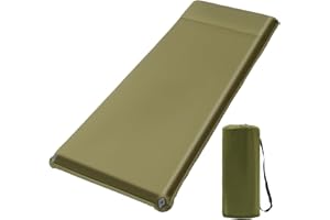 ZODAS Self Inflating Camping Mattress Memory Foam, Fast Inflating in 25s, Single Inflatable Sleeping Mat Lightweight Pad Blow up Matt Self-inflating for Tent, Backpacking, Hiking, 76.8''x25.6''x2.4''