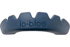 lobloo SLICK Paradenti Professionale Dual Density per sport ad Alto Contatto come MMA, Hockey, Calcio, Rugby. Taglia unica +14yrs (Marino)