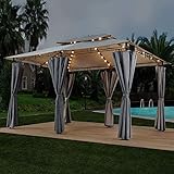 ✔️ 12m² Stellfläche: Pavillon mit einem Stellmaß von 3x4m für wie Geburtstage, Hochzeiten, Polterabende oder Grillabende mit Freunden