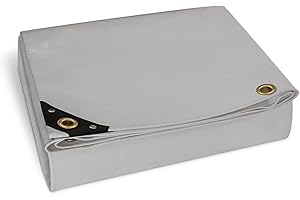 ‎NEMAXX NEMAXX PLA36 Premium Abdeckplane 300x600 cm grau mit Ösen, 650 g/m² PVC wasserdicht&reißfest - hochwertige Plane universell für LKW, Pool, Holz Gartenmöbel - Abdeckung, Schutzplane, Gewebeplane, 18m²