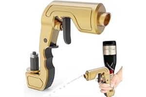 Fivtsme Pistola Champagne, Champagne Spray Gun, Pistola Per Champagne, Distributore Vino Champagne, Spruzzatore Per Birra, Per Feste di Compleanno, Cerimonie di Matrimonio e Feste In Piscina(Giallo)