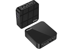 ‎DREAMQUEST DreamQuest Mini PC Windows 11 Pro 16GB DDR4 512GB M.2 SSD Intel N95 (bis zu 3.4Ghz) Micro Desktop Computer mit HDMI/2x LAN/WiFi 5/BT 5/4xUSB3.2 für Office Klein PC Besser als N5105,Type C(Max 10Gbps)