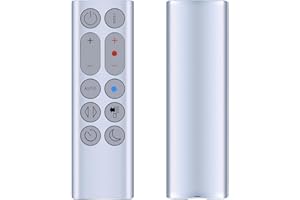 TCNOUMT Nuovo telecomando per ventilatore, adatto per purificatore d'aria Dyson HP04 HP05 HP06 HP07 HP09 HP7A ventilatore senza pale, materiale non metallico, argento