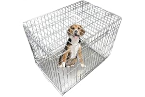 Ellie-Bo Srebrna standardowa mała klatka dla psa 61 cm