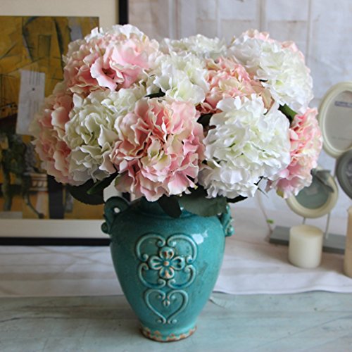 Houda Blumenstrauß, Kunstseide, Hortensien rose - 3