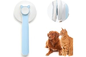DOKDUK Spazzola per Gatto e Cani Autopulente, Toelettatura Spazzola Gatti Pelo Corto/Lungo per Eliminare Pelo Superfluo Morto e Sottopelo per gatti Spazzola per cani per Capelli Autopulente per Cani