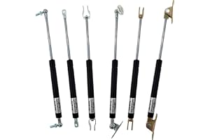 18 * 8 stång Gasfjäder vikbart gångjärn 50N-500N/5kg-50kg Kraftlyftstöd Hålcentrumavstånd 320mm Slaglängd 120mm(E type,250N)