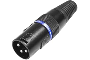 Adam Hall Connectors 3 STAR DMX T 3 XLR Stecker 3-Pol | mit Abschlusswiderstand