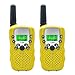 Produktbild Kinder Walkie Talkies Set, 3 KM Long Range T-388 Walkie Talkie mit 22 Kanal Funkgeräte, Top Vigor Hände frei Mini Walkie Talkies Lautsprecher für Kinder mit Taschenlampe und LCD Bildschirm (Gelb)