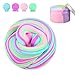 Produktbild LuxLoyala Fluffy Slime Kinder Schleim,Schlamm Spielzeug DIY Slime Kit Stress abbauendes Spielzeug Kein Borax und Non Toxic Scented für Kinder und Erwachsene (Mehrfarbig)