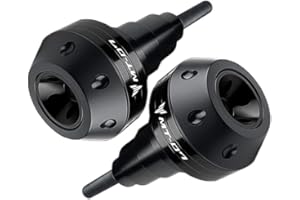 Riloer Cadre de moto descendant slider anti crash Compatible avec Yamaha R25 R3 MT03 MT07 FZ07