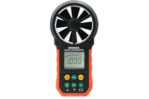 AMTAST Anemometer Handheld Wind Speed Meter Air Flow Volume Meter Kite Flying, Climbing, Fishing, Boat Sailing Wind Gauges CFM Meter with Backlight