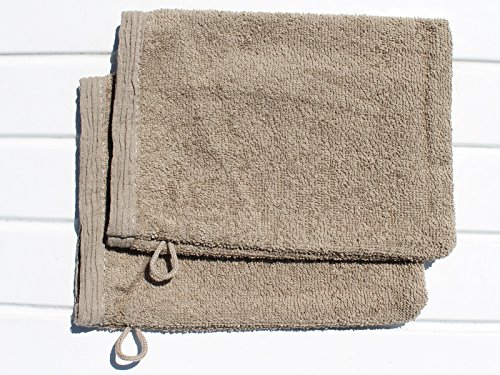 2 Waschlappen ANTIOCHE taupe