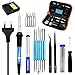 Produktbild Lötkolben Kit Lötkolben Elektronik, Lötkolben Toolcraft Solder Gun Set 60W 220V Mit Schweißeisen, 5pcs Lötkolben Tipps, Entlötpumpe, 2pcs Pinzette, Tin Wire Tube, Ständer Und 6pcs Hilfsmittel in Der Tasche