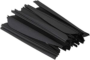 ZSHJG 100pcs Pfeilfedern 3 Zoll Kunststoff Pfeil Befiederung Gummifedern Kunststoff Federn für Pfeile Bogenschießen Pfeil Vane für Jagd DIY Pfeile Carbonpfeile