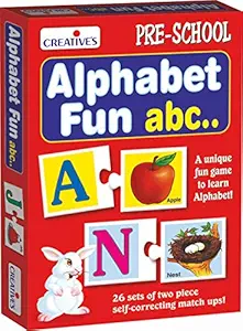Creative Educational Aids P. Ltd. Alphabet Fun Abc Puzzle (Multi-Color, 52 Pieces)