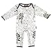 Ella & Otto Unisex Baby Organic Sleepsuits Woodland Sleepsuit, Grey, 9-12 Months (Manufacturer Size:6/12 Months)