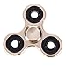 Produktbild w-top Tri zappeln Hand Spinner Spielzeug Metall EDC Kinder, Stress Reducer tri-spinner besonders High Speed Drehen für 1–3 Minuten, perfekt für hinzufügen/ADHD/Angst/Autismus und Stress Relief Erwachsene Kinder, gold