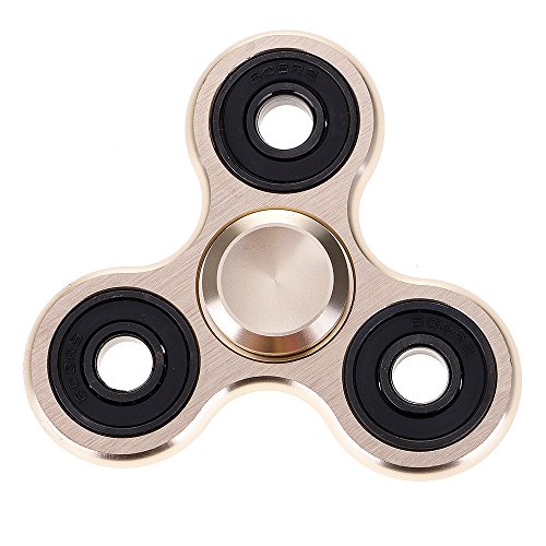 VANKER Fidget Toys Hand Tri Spinner Release Stress for Children and Adults (Gold)
