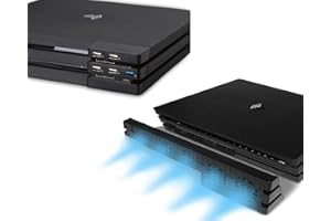 ELECGEAR PS4 Pro Refroidisseur Ventilateur & 5-Port USB Hub Combo Kit - Turbo 5 Cooling Fan Cooler Ventilateur de Refroidissement de Auto contrôle de la température USB3.0 Adaptateur pour Playstation 4 Pro