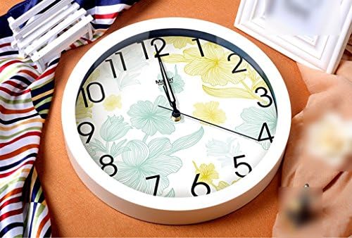 DFHHG ® Luminous Wall Clock Living Room Mute European Style Creative Sided Watch Wall Clock On Both Sides Quartz Clock Fashion mute ( Color : #4 , Size : 35*35cm )