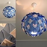 Azur Harlekin, Lampe Leuchte Lampenschirm Pendelleuchte Pendellampe Hängeleuchte Hängelampe Papierleuchte Papierlampe Reispapierlampe Designerlampe Wohnzimmerlampe Schlafzimmerlampe Deckenlampe