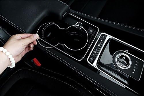 ABS Front water cup holder trim cover frame for Jaguar XF XE F-PACE 2016