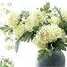 Produktbild Mddrr 5 Köpfe Große Blumen Seide Weiß Chrysantheme Künstliche Blumen Ringelblumen Herbst Hochzeit Hause Dekorative Gefälschte Pflanzen Zweige 3 Stücke