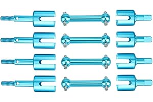 Micvtve Ensemble de Joint de Coupe D'Os de Chien d'arbre D'EntraîNement en MéTal pour TT01-01 TT01D TT01E TT02-02 1/10 PièCes de Mise à Niveau de Voiture RC