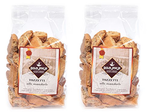 Dolci Aveja - Tozzetti alle Mandorle - Cantucci con Mandorle Italiane 2x350 gr