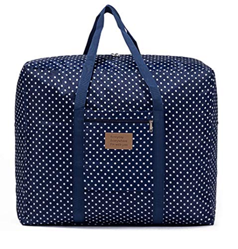 C-ku Jumbo Bolsa de Almacenamiento Impermeable para Garaje, desván, estantería, 100 l de Capacidad para edredones de Temporada, Almohadas, Mantas, Almacenamiento, Mejor opción para moverse en casa