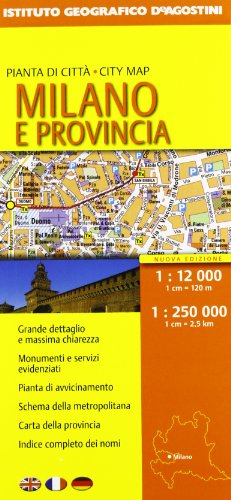Milano 1:12.000. Provincia 1:250.000 libro