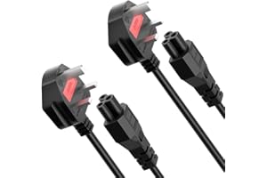 CYD 6FT Long 3 Prong TV Power Cord, Mickey Mous Power Cord Compatible with LG LCD LED Smart TV 32LB5600 32LN570B 42LN5400 55GA6400 65LB6190 Power Cable IEC-60320 (IEC320) C5 to NEMA 5-15P, 2Pack