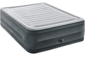 Intex 64418ND - Materasso Dura-Beam Comfort Plush Hise Rise Matrimoniale, 152x203x56 cm