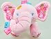 Singring Baby Pram Crib Activity Plush Pink Elephant Toy Stroller Clip on Toy